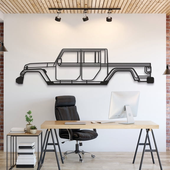 LaModaHome 2020 Gladiator JT Metal Silhouette Wall Art