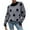 Grey, variant on Sweaters for Women Casual Crew Neck Polka Dot Long-Sleeved Pullover Fall Outerwear,Brown,L