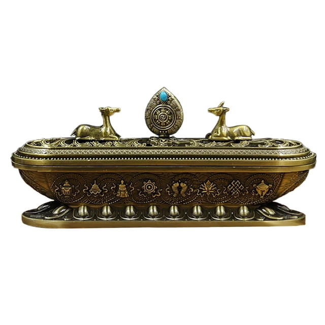 GUOOL Incense Stick Holder Burning Insence Insense Burner Bronze
