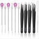 thumbnail image 1 of Juego de Herramientas de Molde de Resina de 11 Piezas, Kit de Precisión con Pinzas y Agujas para Agitar (Negro + Rosa Rojo + Rosa), 1 of 5