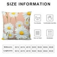 thumbnail image 5 of COMIO  Throw Pillow Covers Pink Daisy Flowers Pattern White Yellow Floral Design Square Pillowcase for Home Decor Sofa Car Bedroom Pillow case, 5 of 5