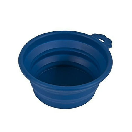 UPC: 0029695233678 | New Petmate 1.5 Cup (Case of 24) Silicone Round Travel Pet Bowl in Blue 23367
