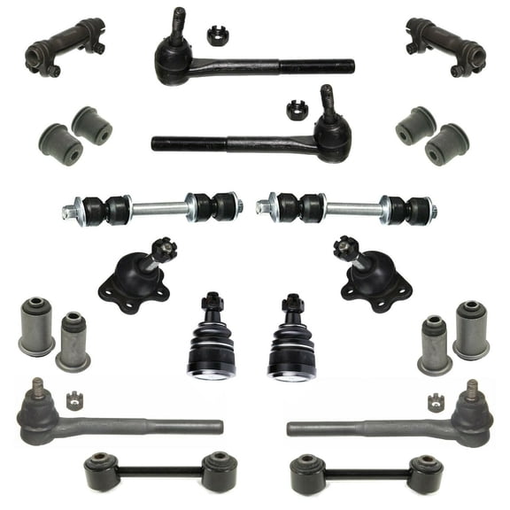 22 Pc Front & Rear Suspension Kit Sway Bar Links Tie Rod Ends Adjusting Sleeves Upper & Lower Control Arm Bushing Ball Joints Fits select: 1995-2000 CHEVROLET TAHOE, 1995-1999 CHEVROLET SUBURBAN