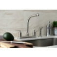 thumbnail image 4 of Kingston Brass FB758SVLSP Serena Centerset Kitchen Faucet with Plastic Sprayer, Brushed Nickel, 4 of 5