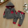 thumbnail image 2 of 2 Year Old Boy Clothes Winter Sets Toddler Baby Boy Fall Winter Clothes Long Sleeve Golf Crewneck Sweatshirt and Funny Print Pants Sets 2Pcs, 2 of 6