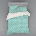 thumbnail image 2 of Ambesonne Floral Bedding Set 3 Pcs, Blossoming Daisy Rural Field, Twin, Pale Blue Orange, 2 of 3