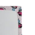 thumbnail image 3 of Ambesonne Emoji Fitted Sheet, Evil Faces with Sayings Cups, Queen Size, White Pastel Pink, 3 of 3