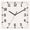 Beige, variant on Farmhouse Beige White Striped Wooden Wall Clock Silent Non Ticking, Modern Stripes Square Wall Clocks Battery Operated, Decor Clock for Home Office, Living Room, Kitchen, 10 Inch