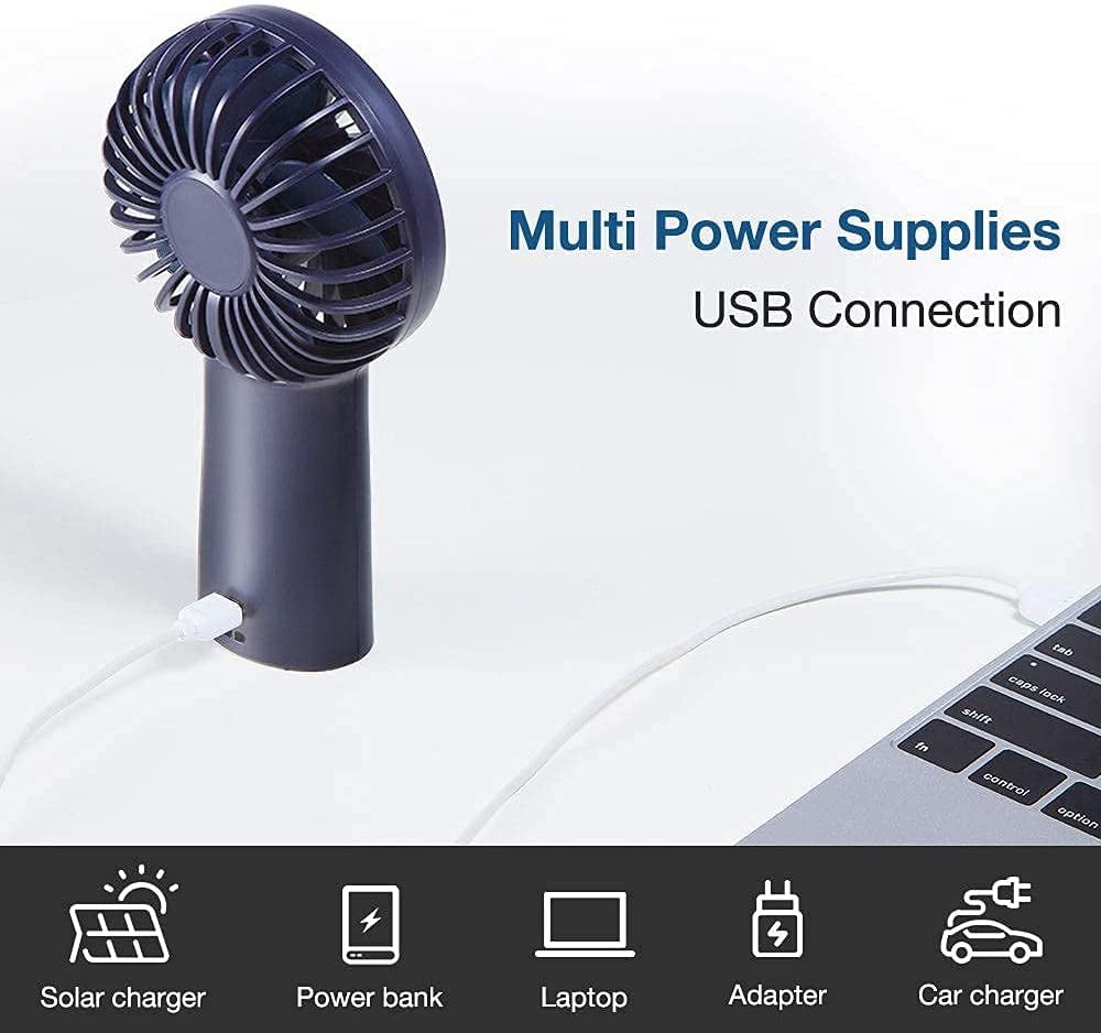 ❤SU&YU❤with Pedestal Handheld USB Fan Personal Cooling Rechargeable Portable 