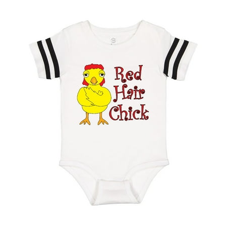

Inktastic Red Hair Chick Text Gift Baby Girl Bodysuit