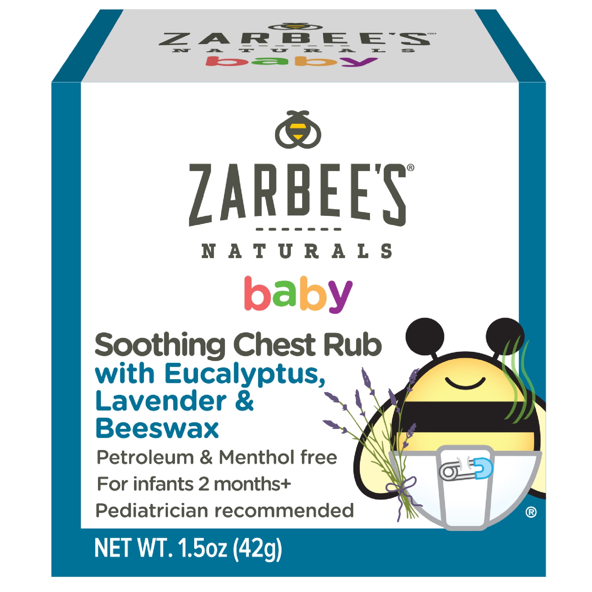 Zarbee's Naturals Baby Soothing Chest Rub, Eucalyptus, Lavender