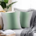 thumbnail image 2 of Sage Green Grey Ombre Throw Pillow Covers 18x18 Inch Set of 2, Modern Abstract Art Gradient Waterproof Outdoor Pillow Covers, Decorative Cushion Pillowcases for Couch, Sofa, Bed, Garden, Patio, 2 of 9