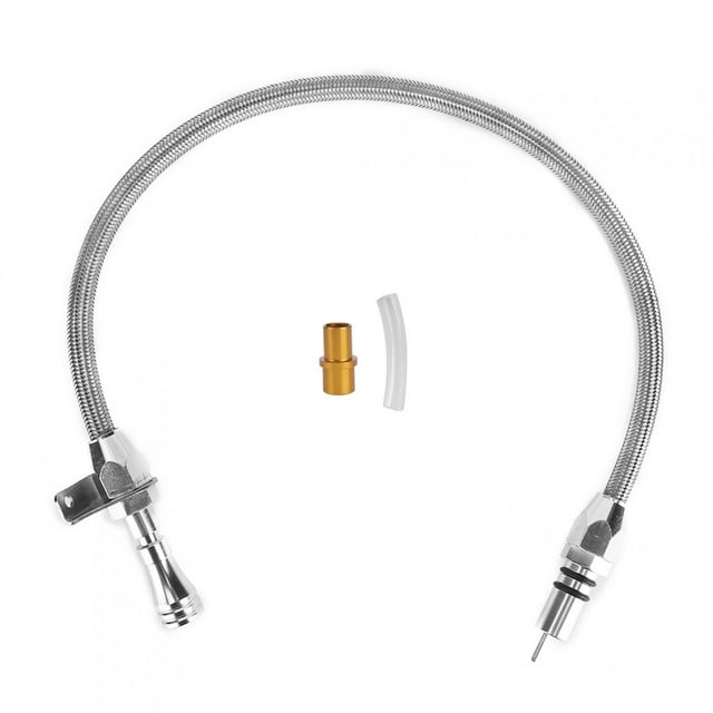 LAFGUR Dipstick, Acier Inoxydable 350 Transmission Dipstick Compatible avec TH350 Tranny BBC Trans