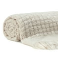 thumbnail image 3 of Chanasya Textured Waffle Acrylic Throw Blanket With Tassels - Lightweight Super Soft Modern Woven Blanket for Couch, Home, Living Room, and Bedroom Décor(50x65 Inches) Blanket, 3 of 6