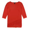 thumbnail image 1 of Alfani - Blusa de gasa para mujer, color rojo, pequeña, 1 of 2