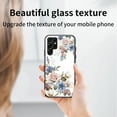 thumbnail image 3 of Nalacover for Samsung Galaxy S22 Ultra Slim Case,Exquisite Floral Pattern 360 Rotating Diamond Ring Holder Anti-Scratch Soft TPU Silicone Bumper Rubber Tempered Glass Back Cover.Peony, 3 of 8