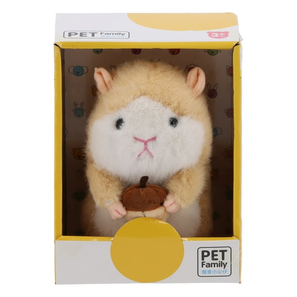 Rdeghly parlant Hamster en peluche jouet hamster en peluche pour enfant  jouet éducatif interactif animal, jouet parlant de hamster, jouet de hamster  répétitif 