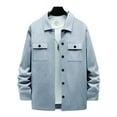 thumbnail image 2 of Alivor Men's Casual Shirt Jacket Button-Up Shirt Long Sleeve Lightweight Jacket With Pockets S-3XL, 2 of 5