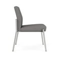 thumbnail image 5 of Pemberly Row Reception Waiting Armless Guest Chair / Silver Steel / Light Gray, 5 of 5
