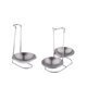 thumbnail image 1 of 2 Unidades Tapa Soporte De Pie Utensilios De Acero Inoxidable Sopera Soporte De Con Estante Soledad Soporte para reposapiés inoxidable, 1 of 10