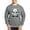 Graphite Gray, variant on - Batty Bear White - Crew Neck Sweatshirt