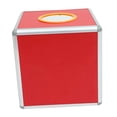thumbnail image 3 of Urna de votación Caja de lotería Caja de aleación de aluminio con ranura Buzón comunitario multifuncional rojo Caja de almacenamiento de boletos Caja 20 centímetros, 3 of 8