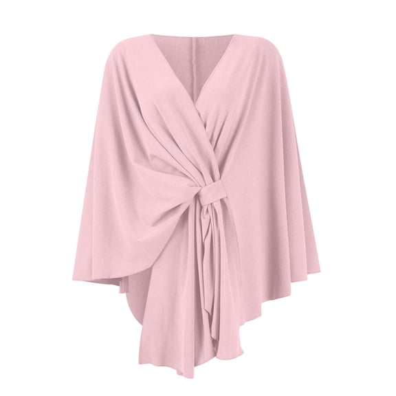 Lumtrix Shawl Wraps For Women Elegant 2026 Spring Fall Knitted Shawls And Wrap Cape Shoulder Top Sweater Shawl Scarf Pink One Size
