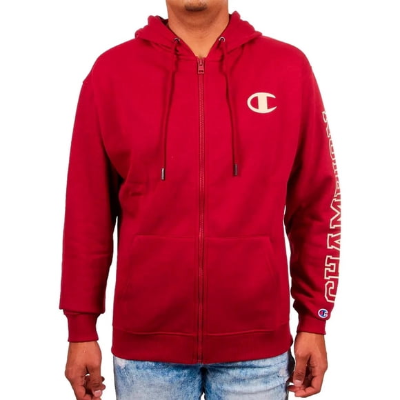 Sudadera Champion Full Zip para Hombre. EPSS24F15M6 rojo S