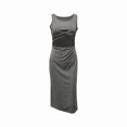 thumbnail image 2 of Vedolay Long Dress Women's Short-Sleeve Maxi Dress,Gray S, 2 of 4