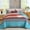 Blue Red, variant on Boho Quilt King Size, Blue and Orange Bohemian King Quilt, Lightweight Microfiber Bed Decor Bedspread for All Season 103"x90"(3 Pieces)