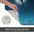 thumbnail image 3 of Kdxio Night Sky Moon Dolphin,16" x 24", Non-Slip Front Door Mats,Outdoor Welcome Mat Washable, 3 of 9
