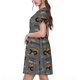 thumbnail image 2 of Disketp Construction Machines para Vestido de Manga Corta para Mujeres, Vestidos de Verano para Mujeres, Casual y Holgado para la Playa, 2 of 6