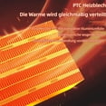 thumbnail image 5 of 1200w Ceramic Fan Heater, Portable Fan Heater With 2 Heat Settings & Overheat Protection Low Energy Silent, 5 of 5