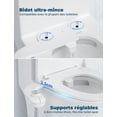 thumbnail image 3 of Bidet de Toilette Japonais Non-Électrique WC Double Buses Rétractables Installation Facile Auto-Nettoyage Pression d'Eau Froide Réglable Nettoyage avant et Arrière, 3 of 5