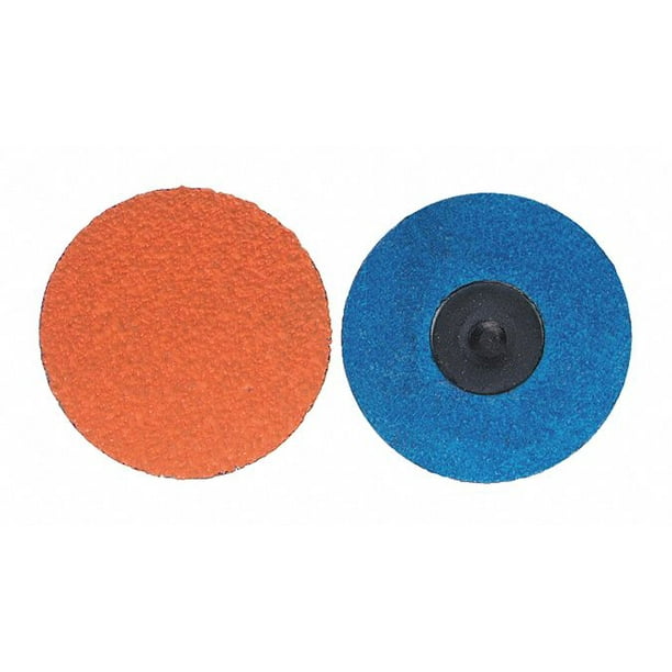Norton Abrasives Quick Change Disc,3in.Dia.,Coarse,Fiber 66261058708