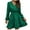 Green, variant on Fashion Lindreshi Fall Dresses for Teens with Long Sleeves Fashion Women's Bandage Casual Long Sleeve Dress V-Neck Ladies Solid Dresses