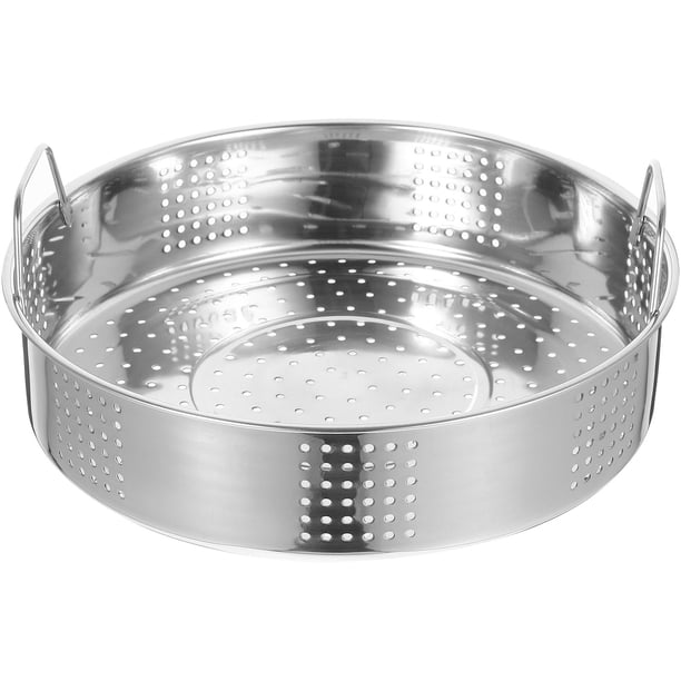 MERRYHAPY Cesta Para Vaporera De Acero Inoxidable Con Asas Para Vapor De Bollos Y Cocina Eficiente