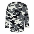 thumbnail image 4 of DODADAWANJ Camo T Shirts for Men Big and Tall 3/4 Length Sleeve Workout Tshirt Big and Tall Round Neck Summer Tees for Gym Fitness Gray XXXL, 4 of 4
