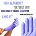 thumbnail image 4 of Ventyv Powder-Free Nitrile Exam Gloves, Plus 3.5 Violet Blue (Elephant), Box/200, Medium, 4 of 14