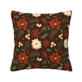 thumbnail image 1 of Square Throw Pillow Covers with Core, Hollyhock Christmas Graffiti Pillows for Sofa Beds, 16"x16", 1 of 9