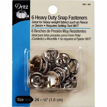Dritz Heavy-Duty Snap Fasteners, 5/8
