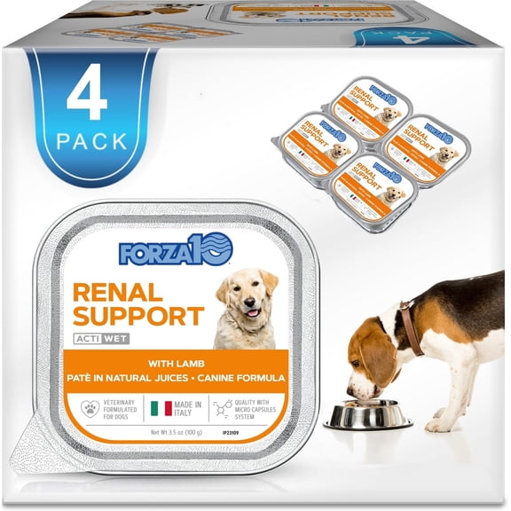 Renal Wet Dog Food for Kidney Support, Lamb Flavor, 3.5 oz, 4 Pack