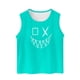 thumbnail image 4 of Chaqueta de Verano sin Mangas de Cuello Redondo para Niños Pequeños, Camisetas de Niños Suaves para Niños Mezcla de Algodón Ropa Deportiva Casual, Lindo Monocromo de Niños, 4 of 4