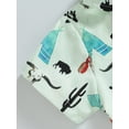 thumbnail image 6 of Suealasg Toddler Baby Boy Western Clothes Cow Print Button Up Shirts Lapel Short Sleeve Shirt Summer Tee Tops, 6 of 8