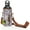 Brown Woods, variant on Made Easy Kit Water Bottle Carrier with Pocket for Dog Poop Waste Bags and Adjustable Padded Shoulder Strap