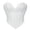 A1_White, variant on VISALY Women Strapless Sweetheart Overbust Corset Boned Lace Up Waist Shaper Palin Vintage Slim Fit Crop Bustier Shapewear Going Out Bustier Cute Corset Tops for Party Halloween Cosplay Black L