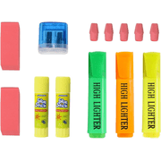 52 Piece Back to School Supply Kit for K-12 - Essentials Box of Supplies Bundle Value Pack for Students All Ages