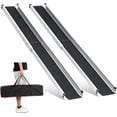 thumbnail image 1 of gardhom 1 Paire Rampe de Fauteuil Roulant Réglable 5 Pi 60 Pouces L x 7,4 Pouces L Rampes Télescopiques pour Fauteuils Roulants 600 Lb Rampes Portatives pour Marches Seuil de la Maison Embrasures de Porte Escaliers avec Sac de Transport, 1 of 4