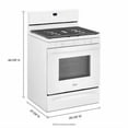 thumbnail image 2 of Whirlpool 30 in 5 Cu Ft Gas Range in White, 2 of 6