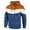 Brown, variant on AnuYalue Men's Fashion Sweatshirt Novelty Color Block Hoodie Casual Loose Fit Long Sleeve Coat Winter Fall Warm Overcoat